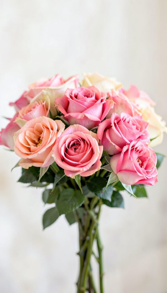 Flores rosas en primer plano - Imágenes de flores para descargar