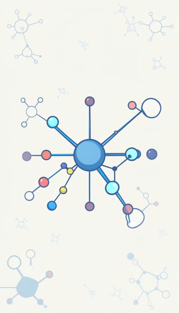 Átomos y moléculas - Portadas de ciencias con dibujos