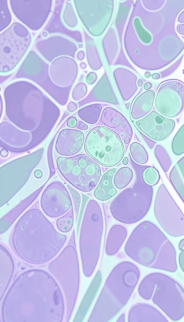 Células Vistas al Microscopio - portadas de ciencias aesthetic modernas