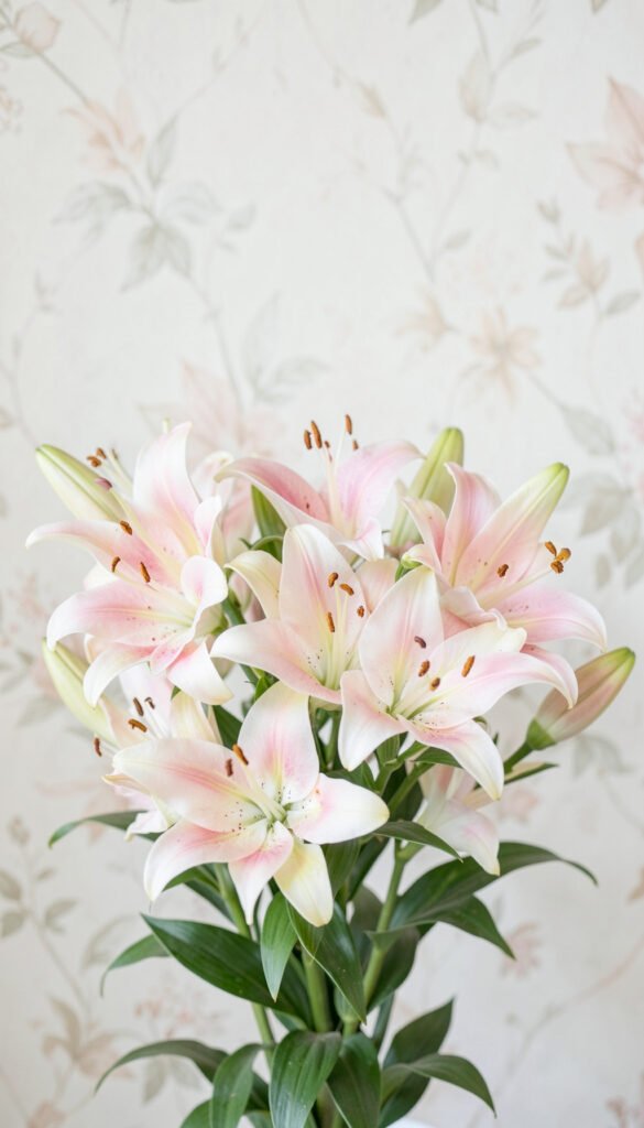Ramillete de Lirios Pastel - Fotos de flores naturales color