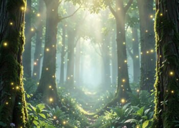 Bosque encantado - Portadas de ciencias naturales creativas