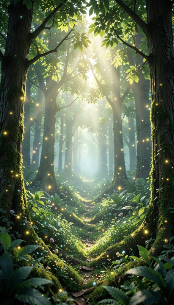 Bosque encantado - Portadas de ciencias naturales creativas