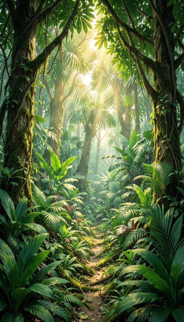 Bosque tropical - Carátulas de biología para colegio