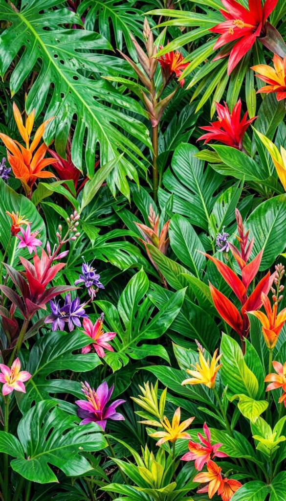 Flora tropical vibrante - Portadas de biología creativas y