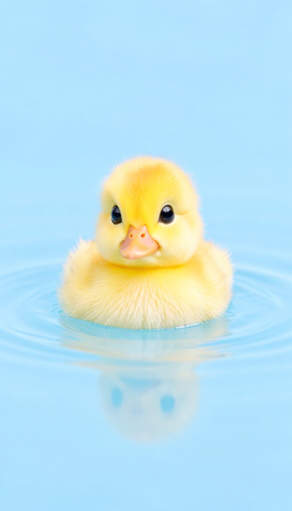 Patito en el agua - Fotos de perfil kawaii de