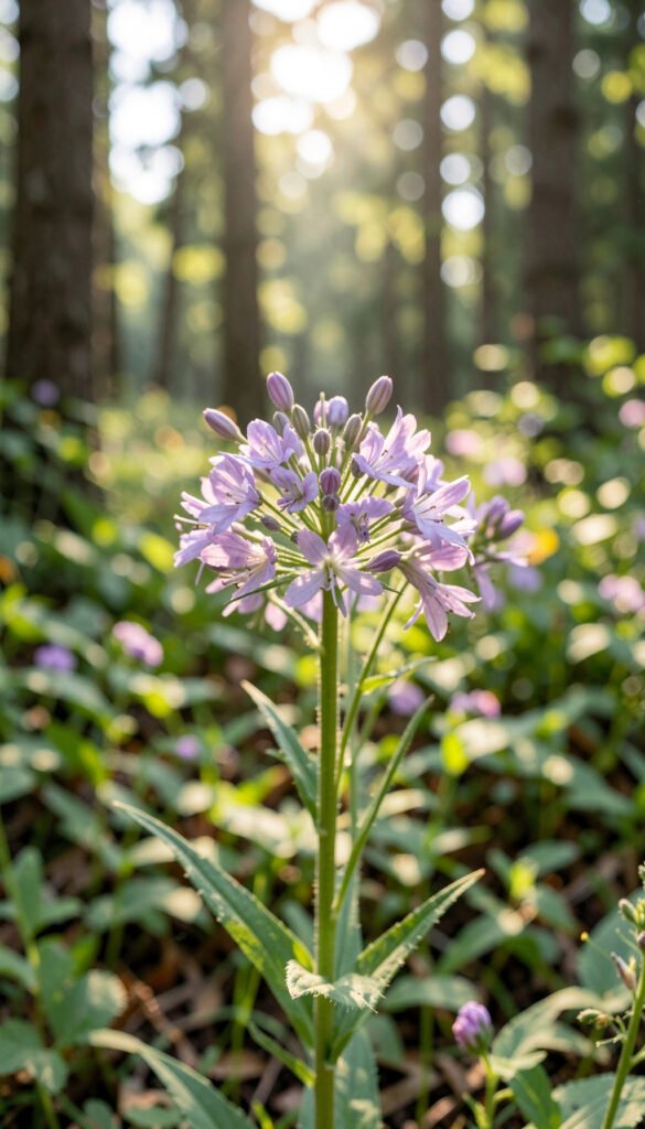 Flor silvestre en bosque - fotos de flores para perfil