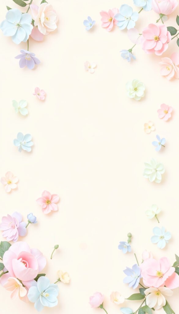 Flores Pastel Simples - fotos de perfil kawaii aesthetic