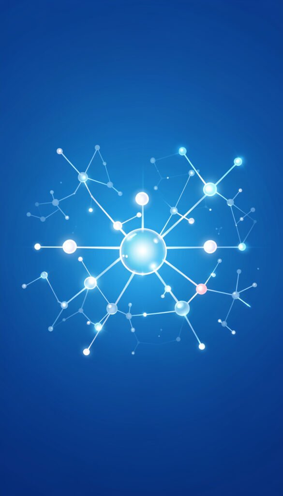 Átomos en vibrante color - Carátulas de química para Facebook