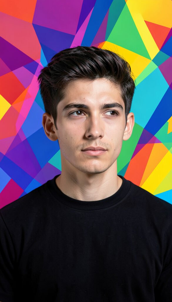 Retrato con Fondo Abstracto - fotos de perfil TikTok