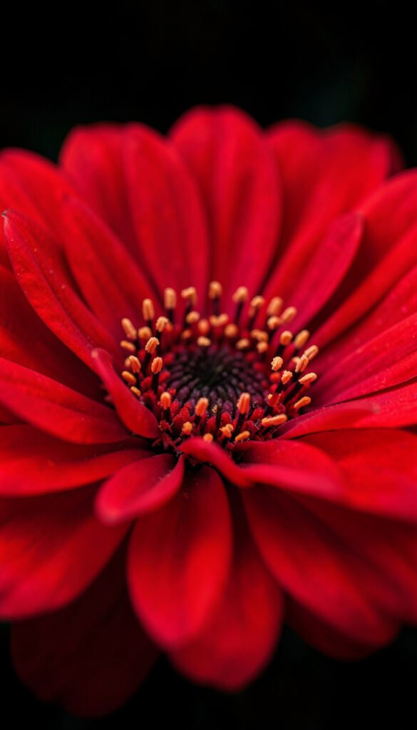 Macro de flor roja - Fotos de flores rosas rojas