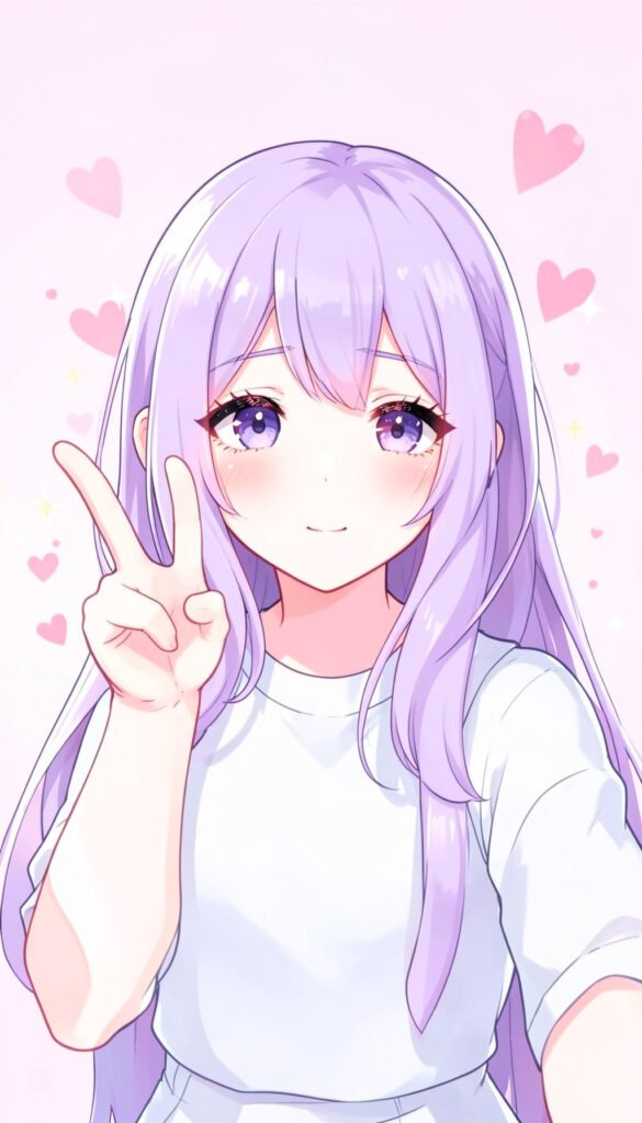 Chica Kawaii Selfie - fotos de perfil kawaii