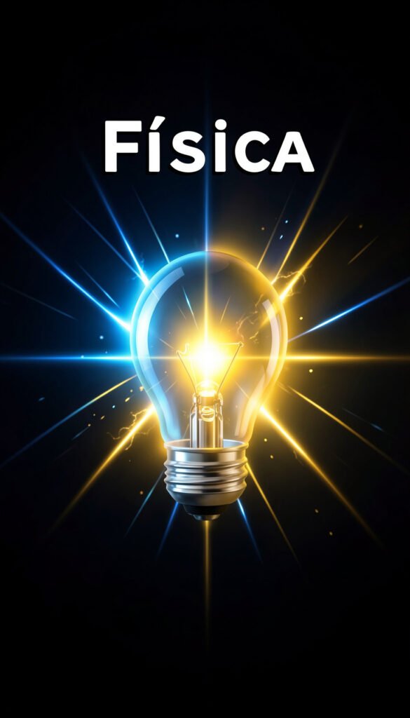 Energía y luz - Portadas de física con diseño
