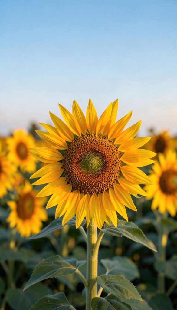 Jardín de girasoles dorados - Imágenes de flores para descargar