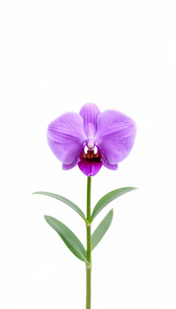 Orquídea Púrpura Sutil - Fondos de flores minimalistas elegantes