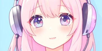 Chica kawaii con auriculares - Fotos de perfil kawaii aesthetic