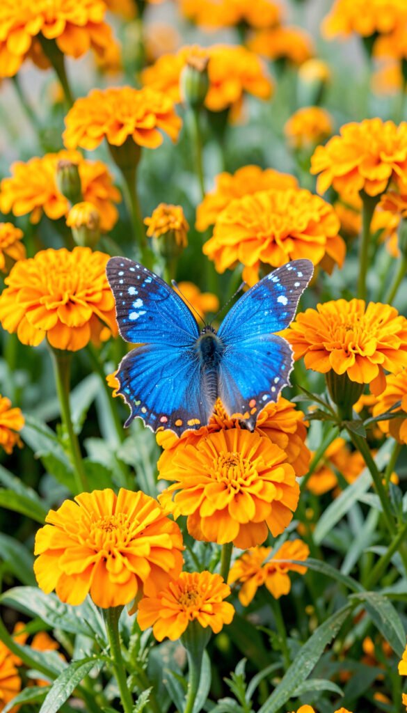 Contraste Vibrante - Mariposas y flores para perfil