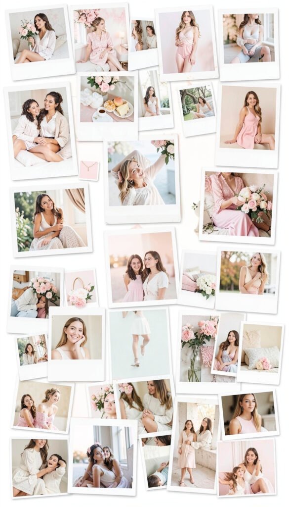 Collage Polaroid Trendy - Fondos para chicas aesthetic modernos