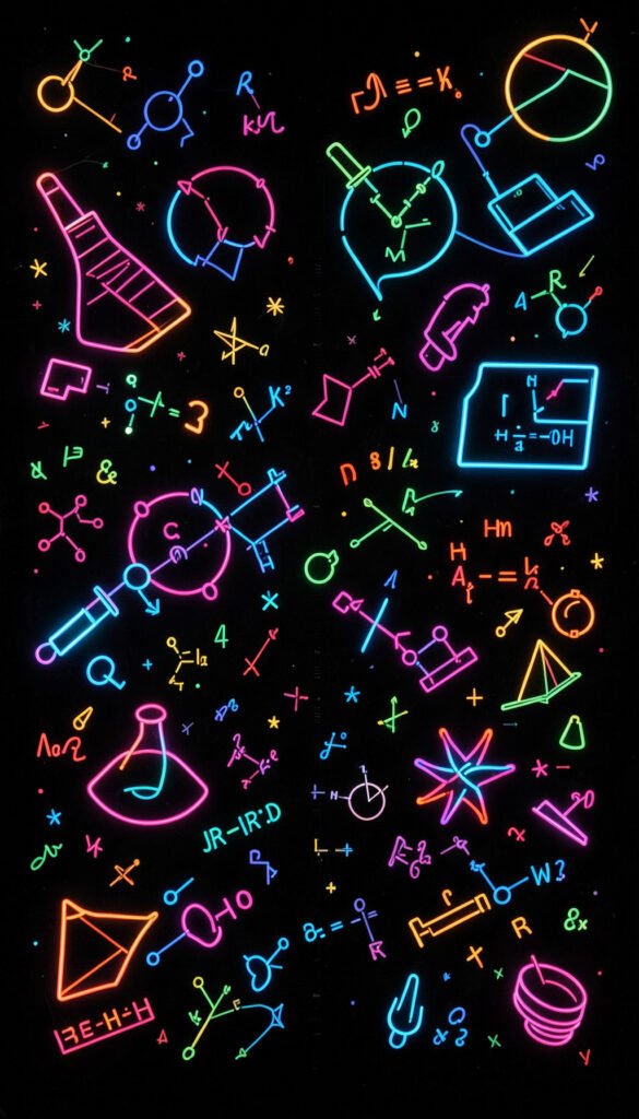 Retro Científico - Carátulas de física para colegio