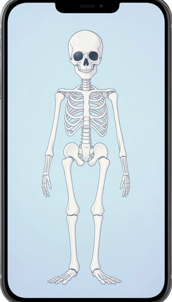 Esqueleto anatómico moderno - Portadas de biología con estilo
