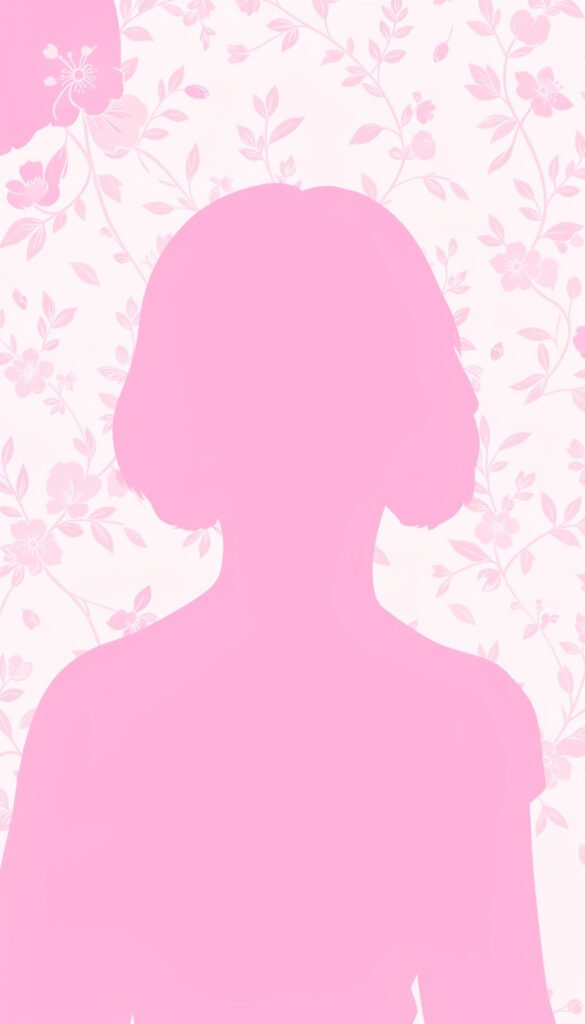 Retrato Silueta Rosa - Fotos de perfil aesthetic rosa