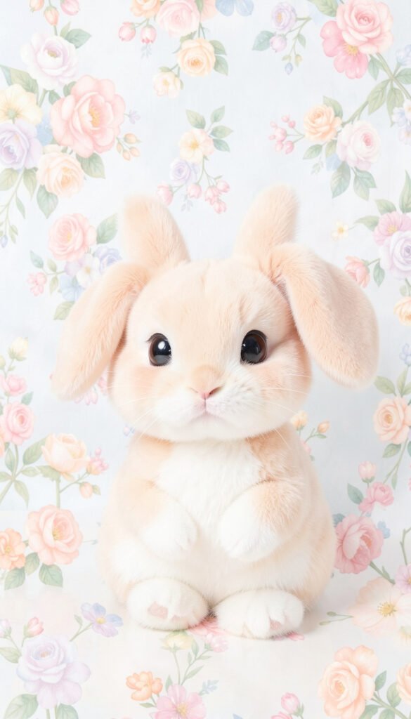 Conejito Pastel en Primavera - fotos de perfil kawaii