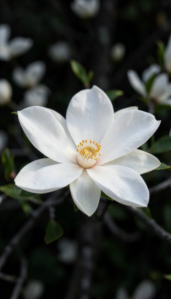 Magnolias blancas - fotos de flores bonitas