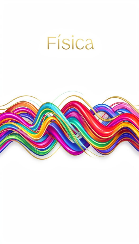 Ondas de color - Portadas de física con diseño