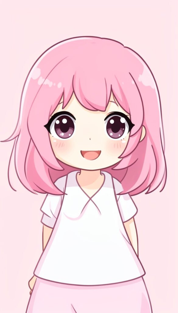 Chica kawaii ilustrada - fotos de perfil cute