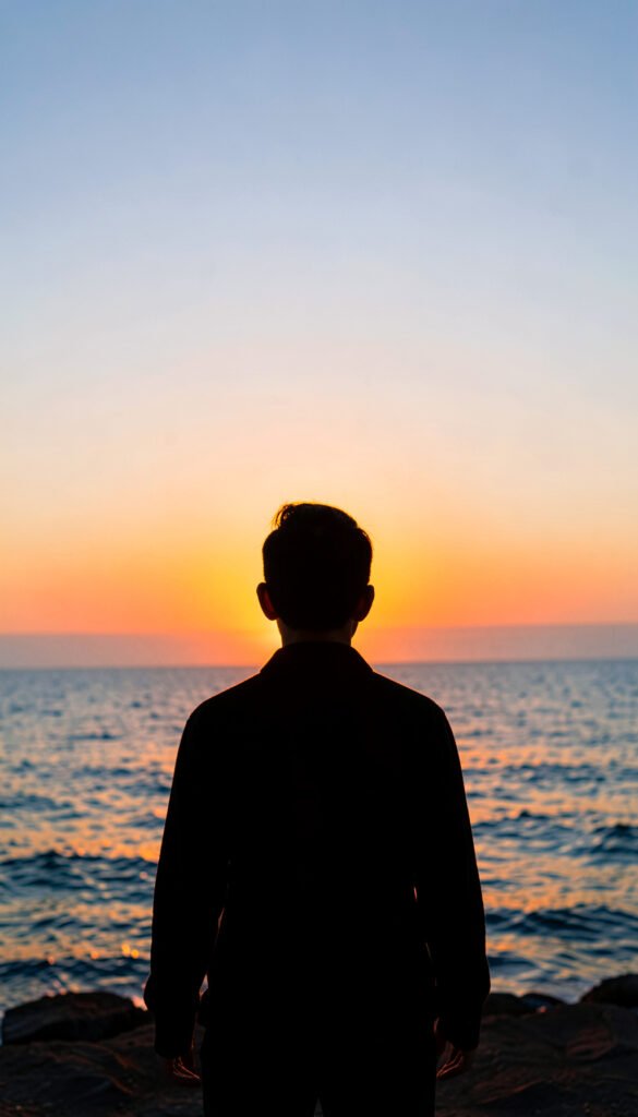 Atardecer Minimalista - imágenes bonitas perfil Facebook