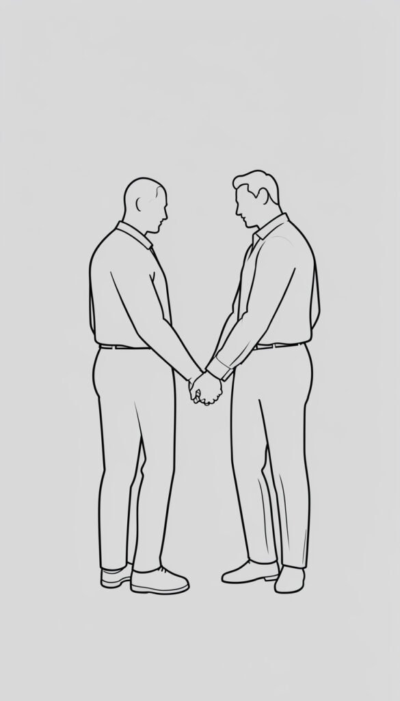 Pareja Minimalista - Fondos de amor para WhatsApp