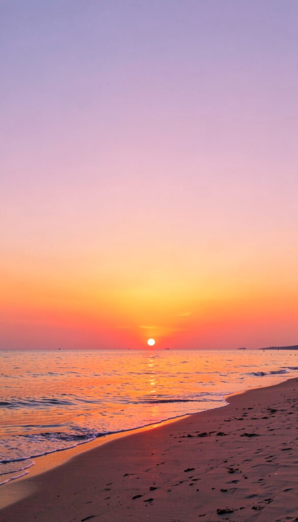 Atardecer en la playa - Fondos e imágenes para perfil