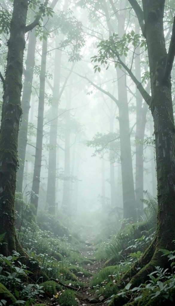 Bosque Brumoso - Fondos aesthetic para WhatsApp modernos