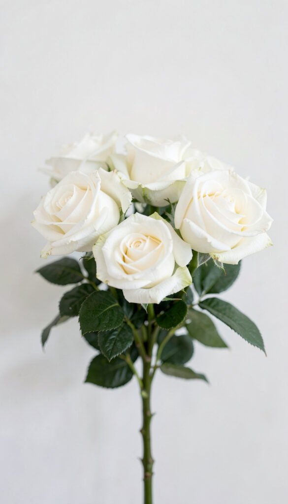 Rosas blancas elegantes - Imágenes de flores para descargar