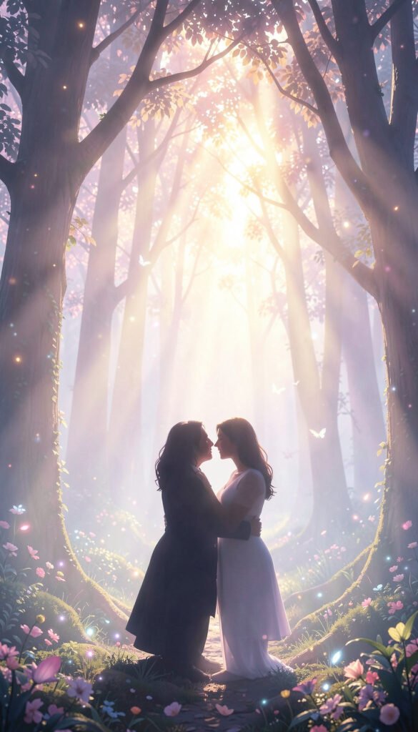 Bosque encantado - Fondos románticos para WhatsApp de