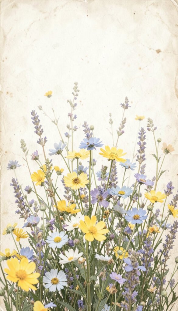 Flores Silvestres Clásicas - Fondos de flores vintage aesthetic