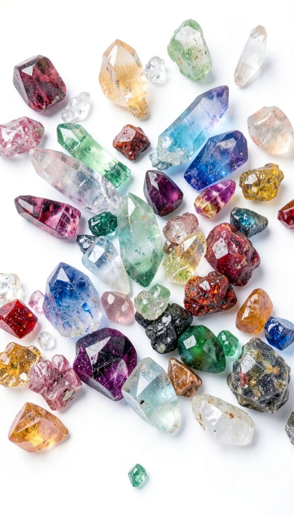 Cristales y Minerales - Carátulas de química para colegio