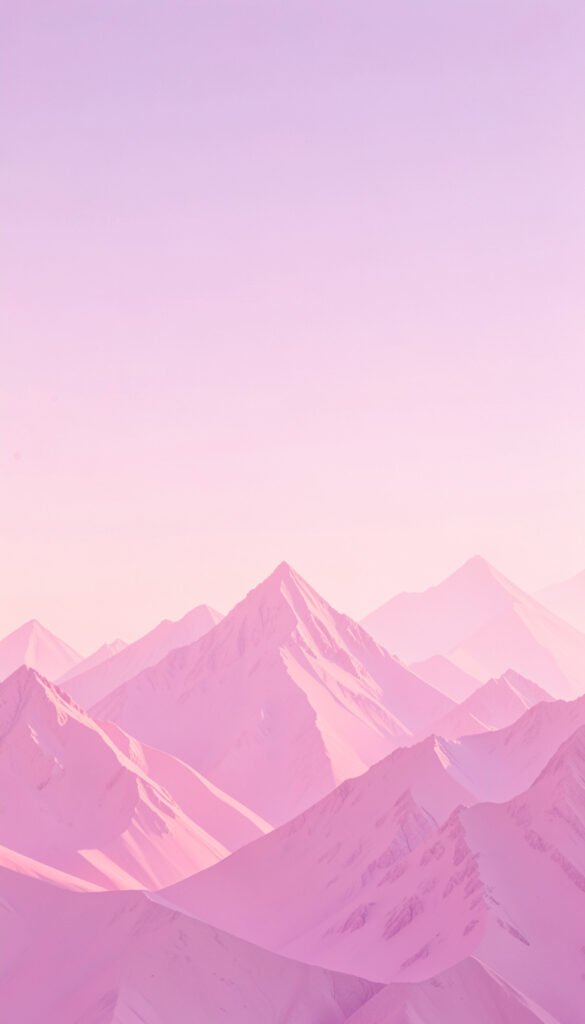 Montañas Rosadas Abstractas - Fotos de perfil aesthetic rosa