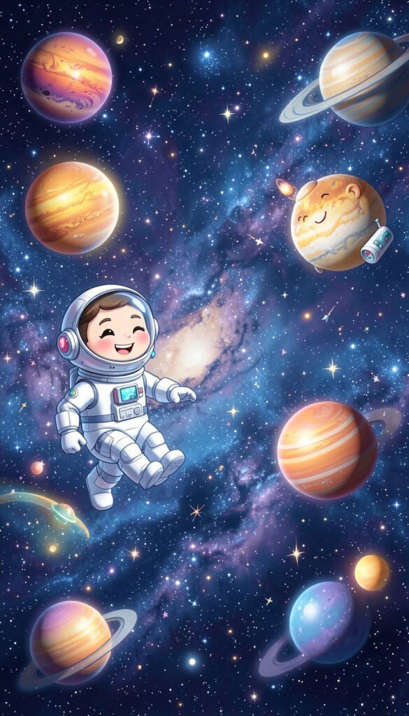 Espacio mágico - Fondos para niños coloridos y