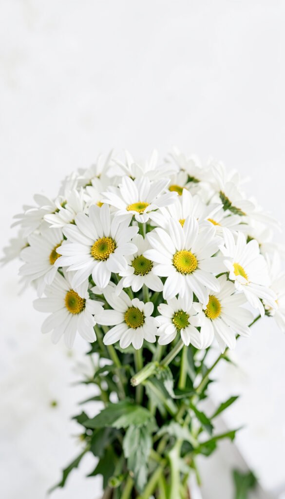 Ramillete de margaritas frescas - Fondos de flores para diseño