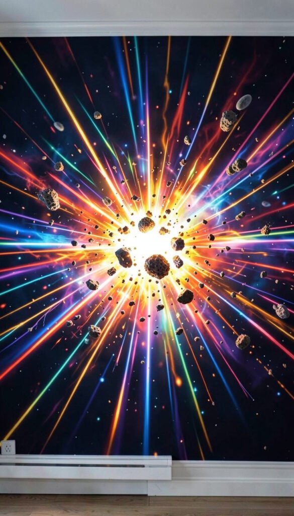 Explosión de Partículas - portadas de física creativas