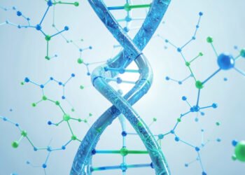 Moléculas y ADN moderno - Portadas de biología con estilo