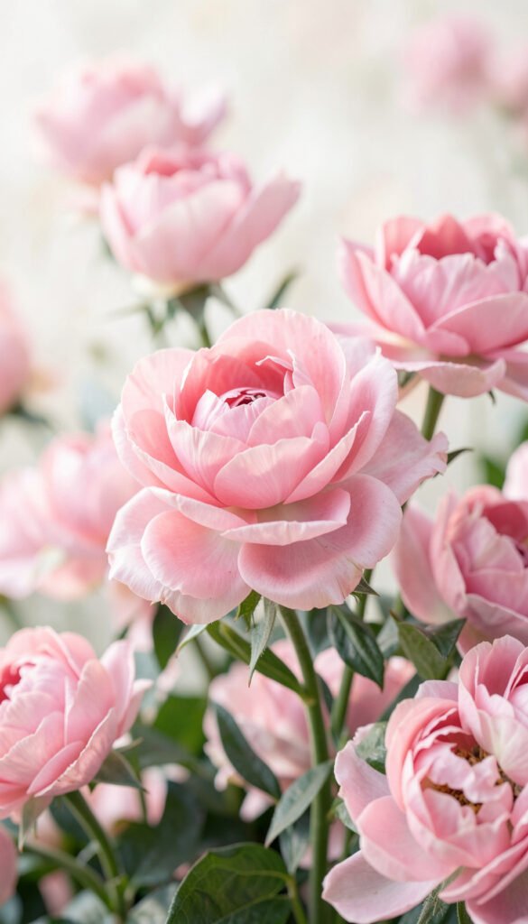 Peonías suaves - Fotos de flores 4K