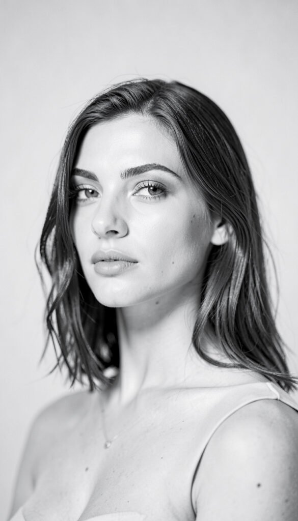 Retrato artístico en blanco y negro - Fotos de perfil para chicas