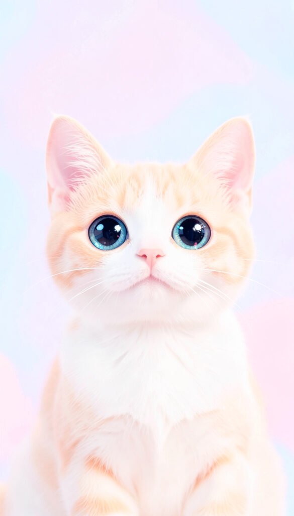 Gatito kawaii pastel - Imágenes kawaii aesthetic para perfil