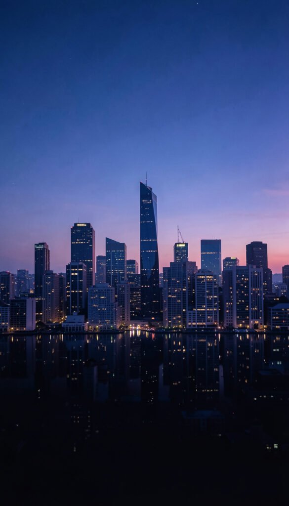 Silueta urbana - fondos elegantes para Facebook