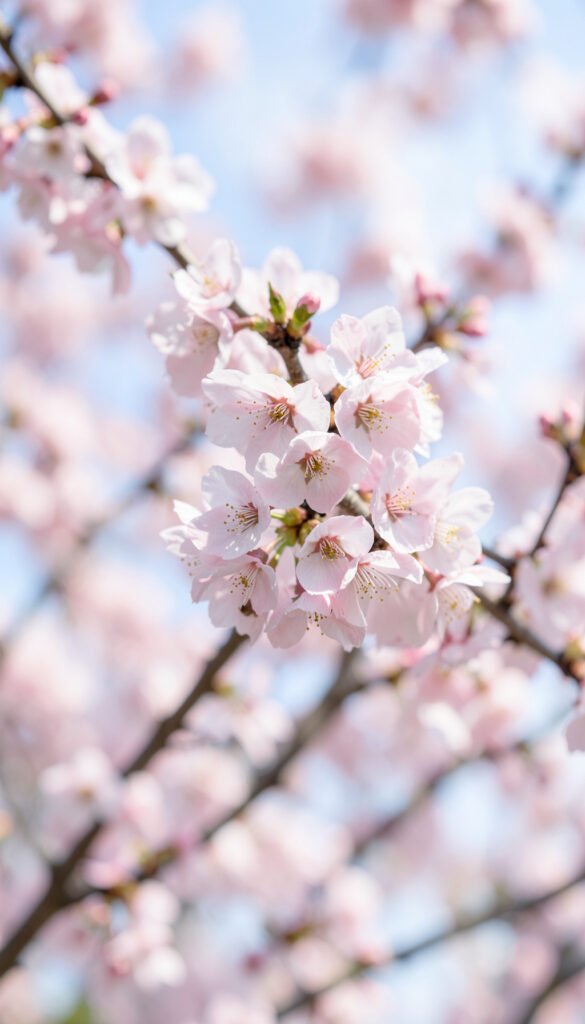 Flor de cerezo en floración - Imágenes de flores naturales en