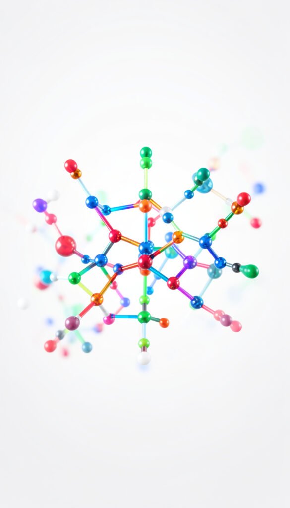 Moléculas en Arte Digital - Portadas de química creativas y