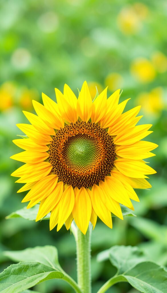 Girasol vibrante - Imágenes de flores con fondo