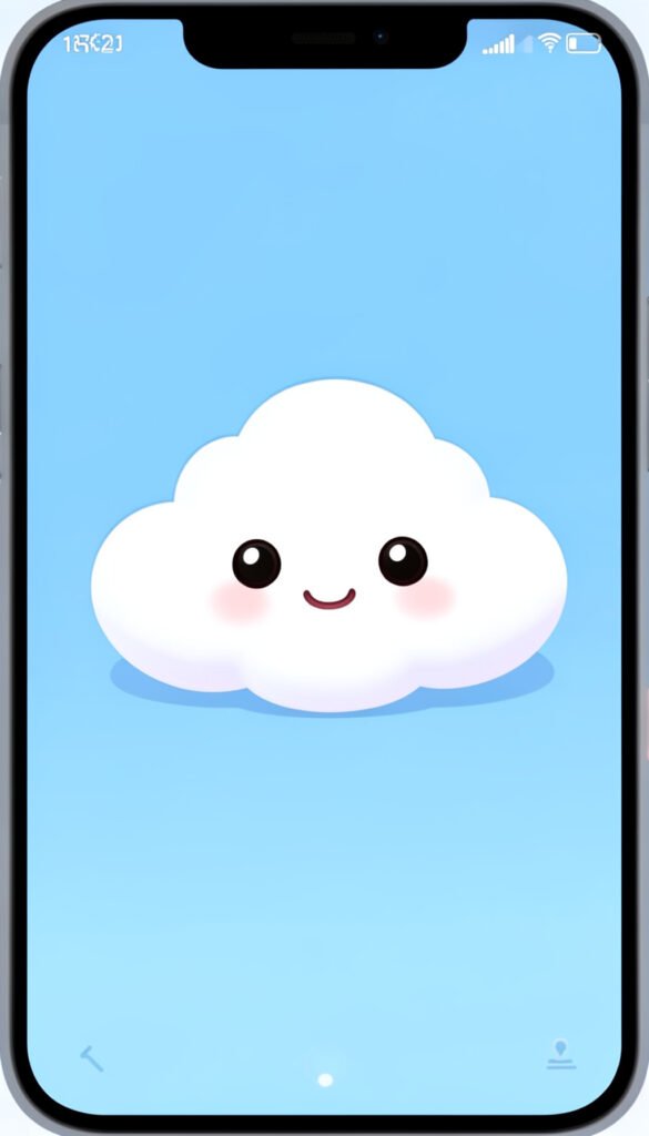 Nube Sonriente Chibi - fotos de perfil kawaii aesthetic