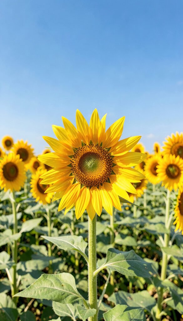 Campo de girasoles - fotos de flores naturales HD